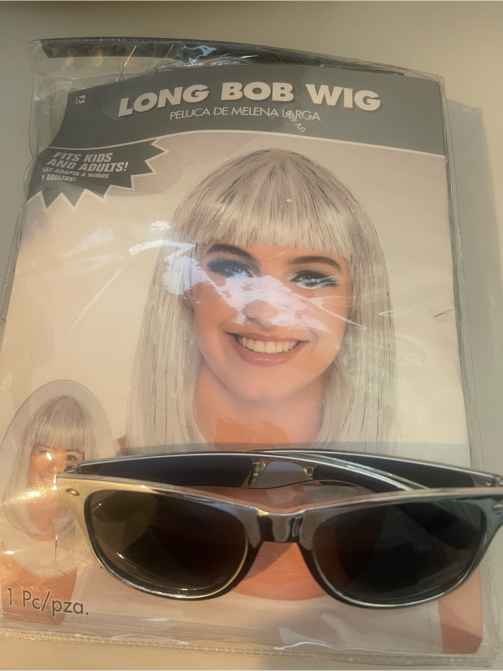 Amscan Platinum Blonde Costume Wig